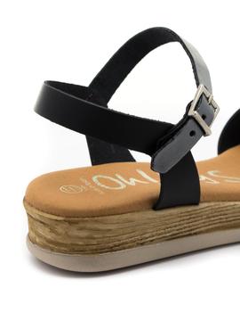 Sandalia Oh My Sandals 4329 Negra Para Mujer