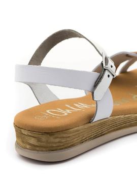 Sandalia Oh My Sandals 4329 Blanca para Mujer