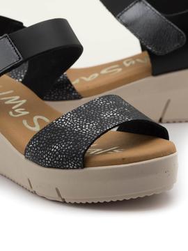 Sandalia Oh MY Sandals 4344 Negra para Mujer