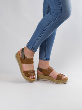 Sandalia Oh My Sandals Marrón para Mujer