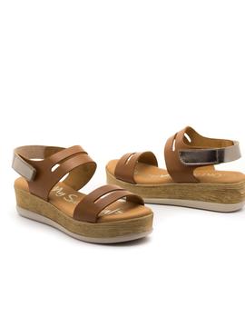 Sandalia Oh My Sandals Marrón para Mujer