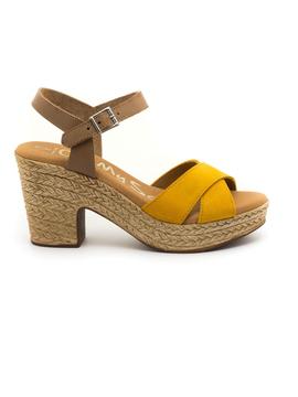 Sandalia Oh My Sandals 4376 Mostaza Para Mujer