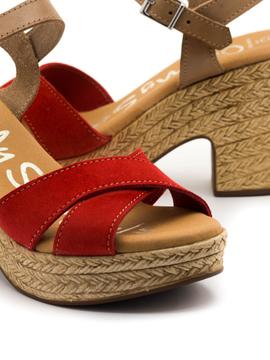 Sandalia Oh My Sandals 4376 Roja para Mujer