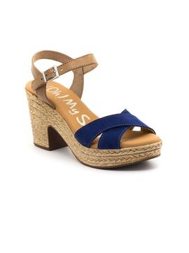 Sandalia Oh MY Sandals 4376 Azul Para Mujer