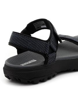 Sandalias skechers mujer negras clearance