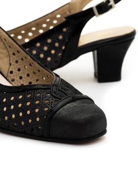 Zapatos Trebede 561 Negros De Piel para Mujer