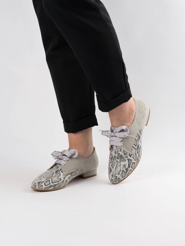 Zapatos Trebede 312 Gris Serpiente para Mujer