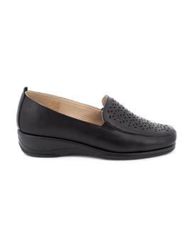 Zapato Flex-Go De Piel Negro ST0143