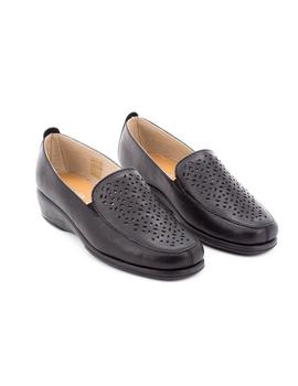 Zapato Flex-Go De Piel Negro ST0143