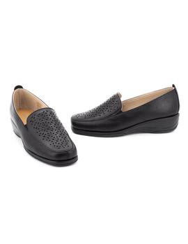 Zapato Flex-Go De Piel Negro ST0143