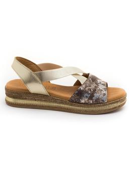 Sandalias Tango 1538 De Piel Oro para Mujer