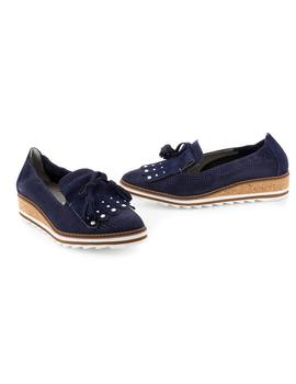 Zapato Dorking De Piel Azul D7463-PMAC