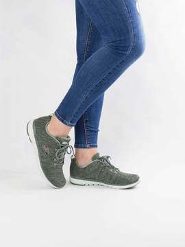 Deportivos Skechers High Tides Verdes para Mujer