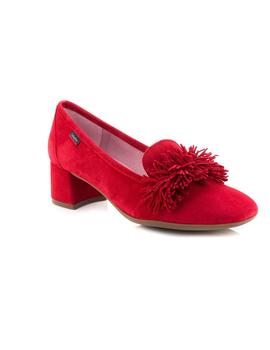 Zapato De Piel Rojo Callaghan 21604