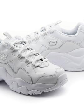 Deportivos Skechers D'Lites Blancos para Mujer