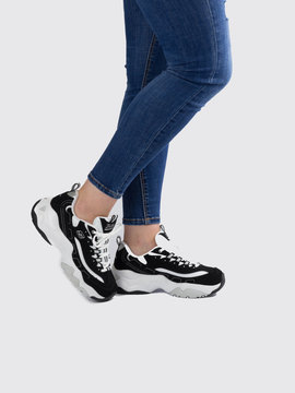 Deportivos Skechers D'Lites Negros para Mujer