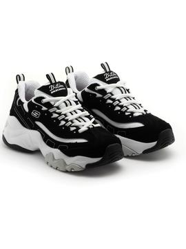 Deportivos Skechers D'Lites Negros para Mujer