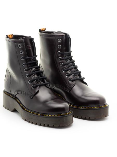 sarcoma La forma lluvia Botines Coronel Tapiocca C185 Militar Burdeos para Mujer