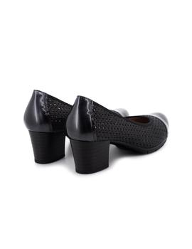 Zapato Pitillos De Piel Negro 5033