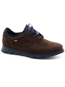 Blucher Fluchos 9853 Marron Nobuck Para Hombre