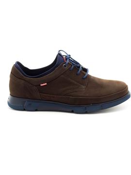 Blucher Fluchos 9853 Marron Nobuck Para Hombre