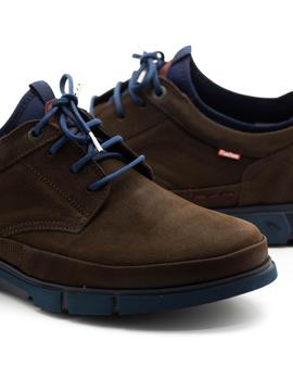 Blucher Fluchos 9853 Marron Nobuck Para Hombre