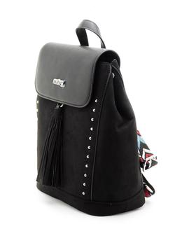 Mochila Mtng Mauri Boho Negra para Mujer