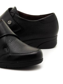 Zapatos Pitillos 2972 Velcro Negros para Mujer