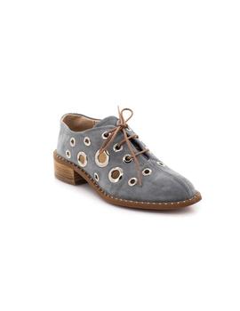 Zapato Alpe De Piel Gris 36241121