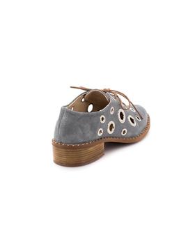 Zapato Alpe De Piel Gris 36241121