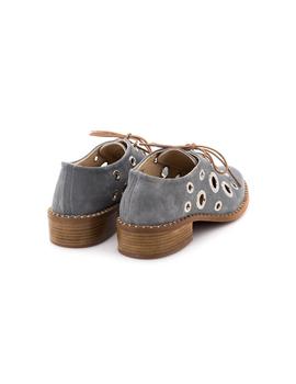 Zapato Alpe De Piel Gris 36241121