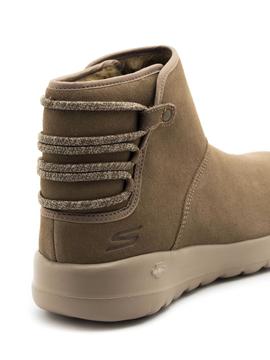 Botines Skechers Aglow Taupe para Mujer