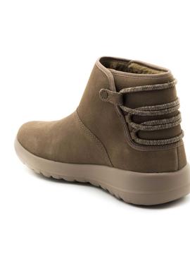 Botines Skechers Aglow Taupe para Mujer