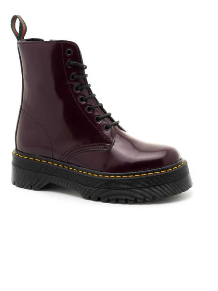 Botines militares burdeos clearance