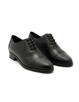 Zapato Pitillos De Piel Negro 5370