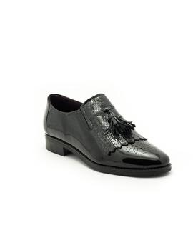 Zapato Pitillos De Piel Negro 5373