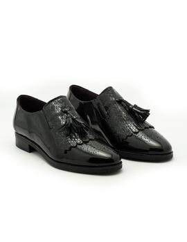 Zapato Pitillos De Piel Negro 5373