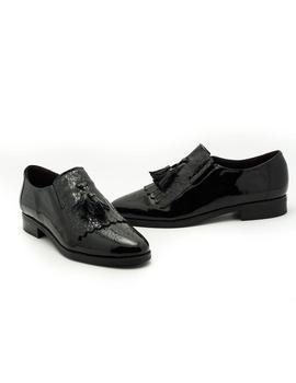 Zapato Pitillos De Piel Negro 5373