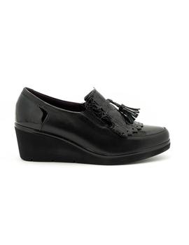 Zapato Pitillos De Piel Negro 5233