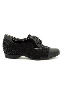 Zapato Pitillos De Piel Negro 3812