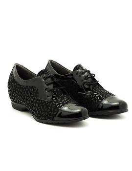 Zapato Pitillos De Piel Negro 3812
